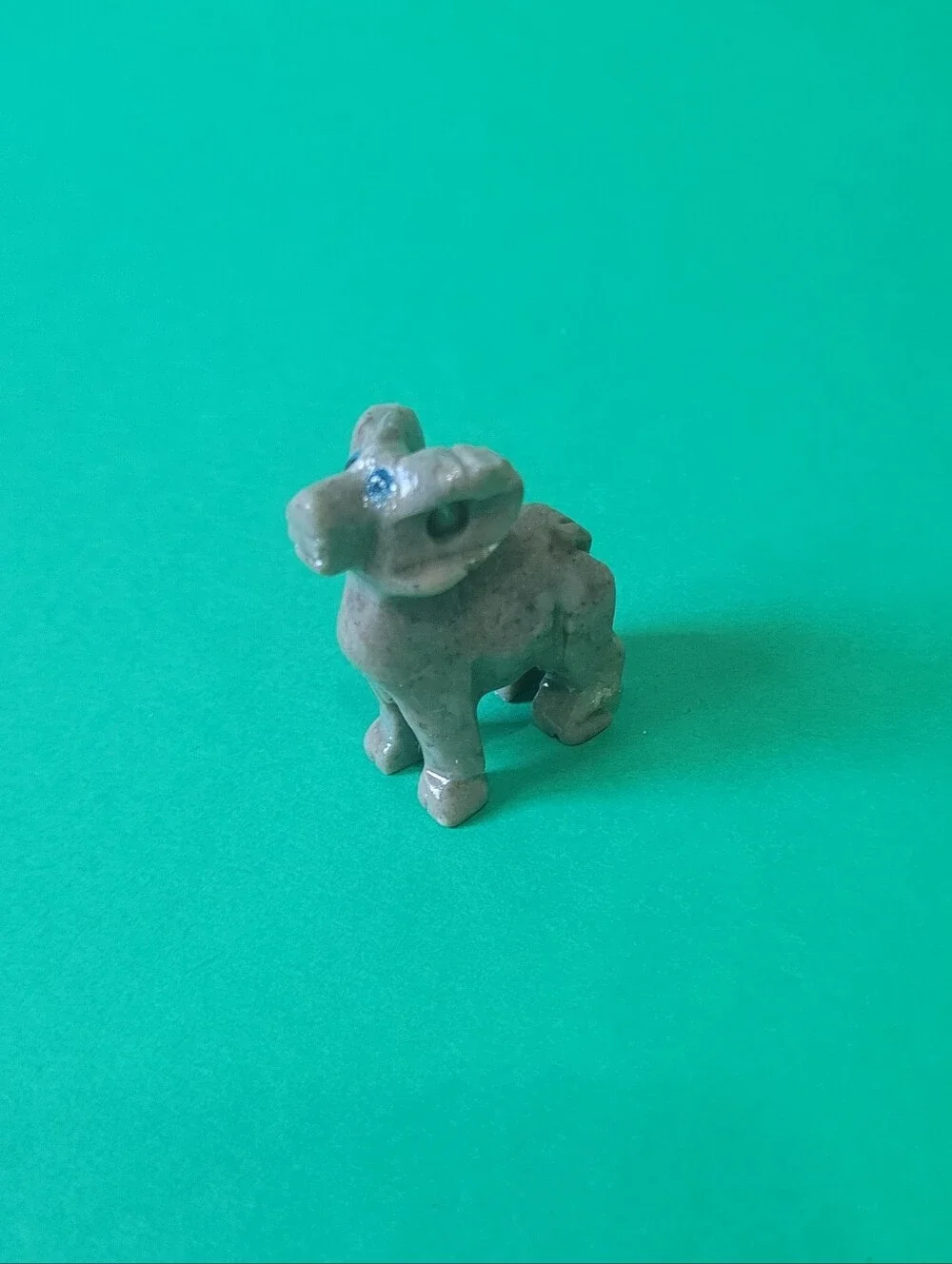 Grey BIGHORN SHEEP RAM figurine gem stone gemstone SOAPSTONE love rams 1